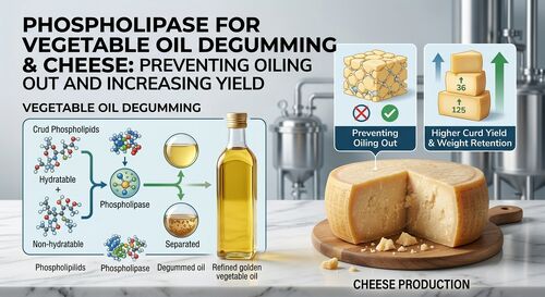 Fosfolipasi per la Degommaggio degli Oli Vegetali e per il Formaggio: Prevenire la Separazione dell'Olio e Aumentare la Resa