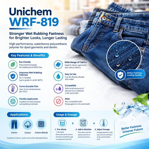 High-Performance Washing Chemical for Better Wet Rubbing Fastness