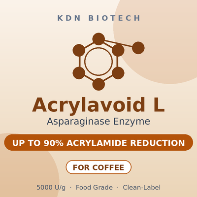 Un buon prezzo. Asparaginasi Enzima Acrylavoid L 5000 U/g Ausilio per la Riduzione dell'Acrilammide di Grado Alimentare per Chicchi di Caffè Tostati in linea